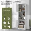 GIANTEX Bathroom Tall Cabinet, 56 x 30 x 190 cm, White view 4