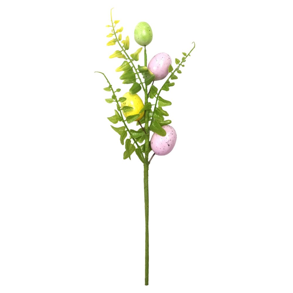 Lazyspace [Ander Online Easter Eggs for Birds, Green Plants, Pruning, Small, 30 cm, Foam/Plastic/Wire Stem, 10 Batches]