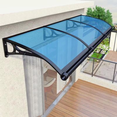 KAILODI Door Canopy, Patio Awning with Aluminum Alloy Brackets, Weather-Resistant Cover for Garage, Balcony, and Windows