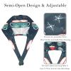 2 Women's Surgical Caps, Cute Ponytail Caps, Coffee Cup Christmas Design view 3