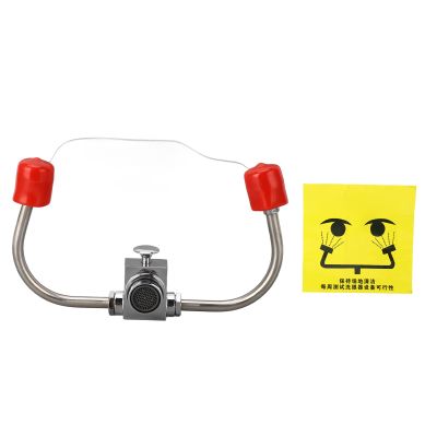 Faucet-Mounted Emergency Eyewash Station, Dual Nozzle, Quick-Activating Eyewash Unit