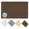 Shade Sail 5 x 8 m Rectangle, Balcony Privacy Screen, Awning Canopy, Brown HDPE Breathable Fabric with 98% UV Protection view 1