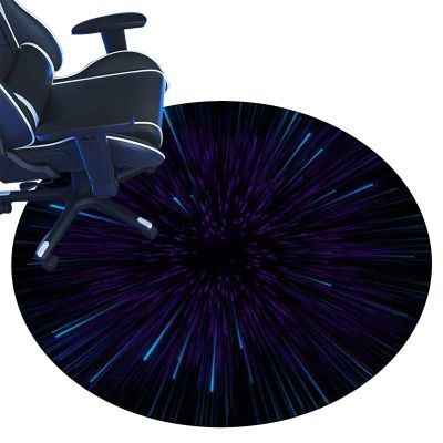 Round Gaming Chair Mat for Carpet and Hard Floors, Non-Slip, 140 cm