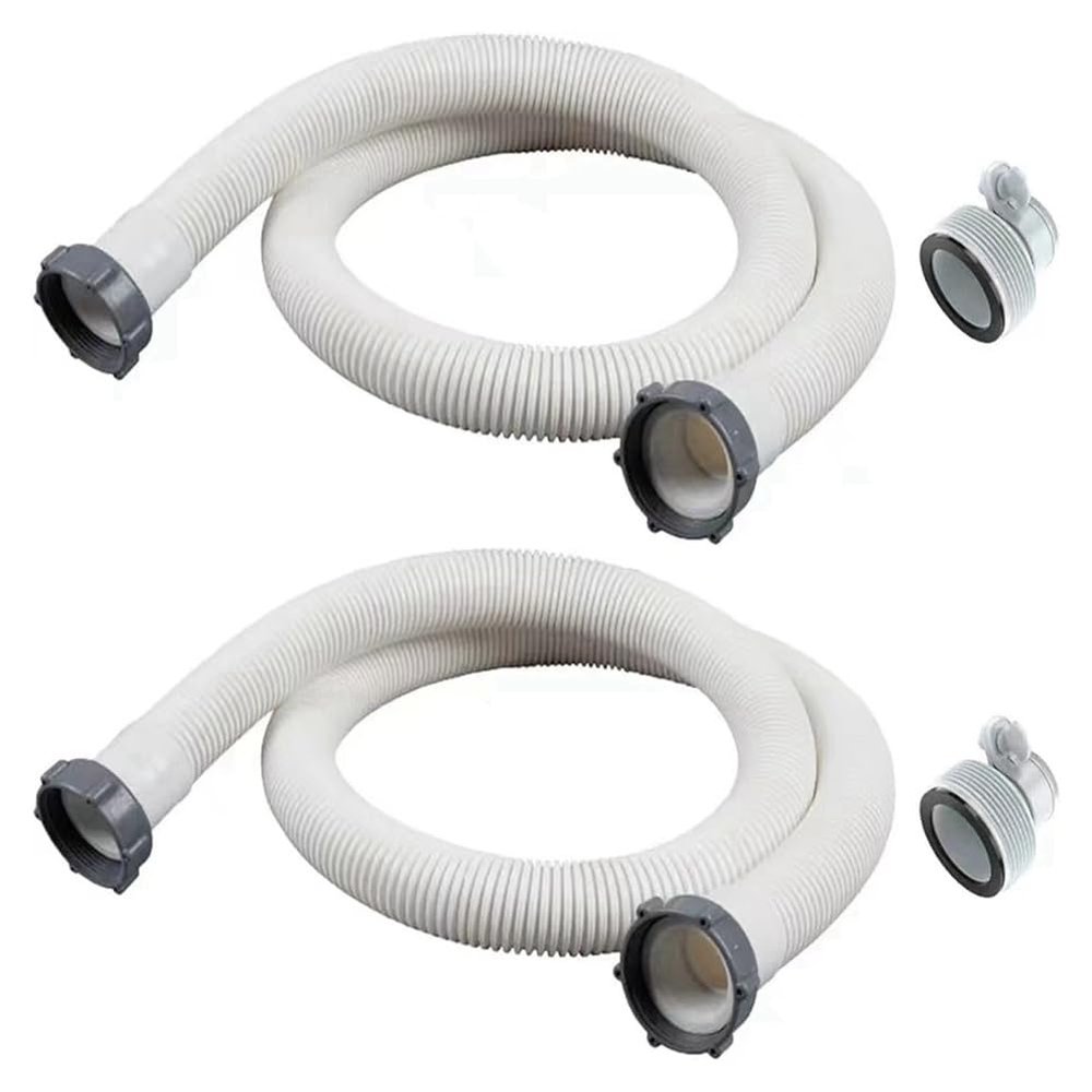 Breeshy 2-Piece 1.5-Inch Above-Ground Pool Hose Set with 2 Type B Adapters