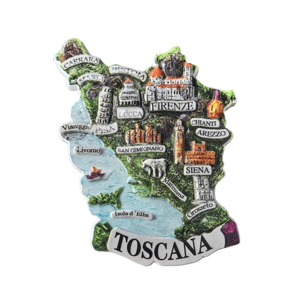 Tuscany Italy 3D Refrigerator Magnet Souvenir