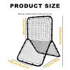 Removable Tennis Net with Elastic Tennis Wall and Adjustable Target Center view 2