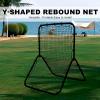 Removable Tennis Net with Elastic Tennis Wall and Adjustable Target Center view 4
