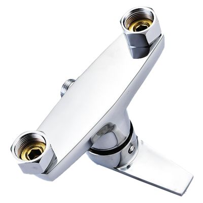Wall-Mounted Single-Handle Shower Faucet with Stepless Temperature Control