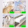 HDMOZUYT Extendable Clothes Drying Rack, Foldable Stainless Steel, 240 cm/94 in and 200 cm/79 in view 3