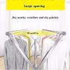 HDMOZUYT Extendable Clothes Drying Rack, Foldable Stainless Steel, 240 cm/94 in and 200 cm/79 in view 4