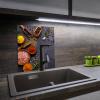 SMTDeco Stove Cover 45 x 52 cm, Tempered Safety Glass, Scratch- and Slip-Resistant, Splash Guard & Cutting Board for Induction/Ceramic Cooktops, 1-Piece, Blue Spice Bowl Design view 4