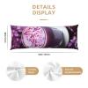 Purple Flower Body Pillowcase, 20 x 54 in, Super Soft view 2