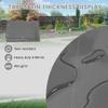 Ezcasch Patio Tarp with Zipper, 2.9 x 3.9 m (H x W), Pavilion Side Panel, 450 g/m² Tarp with Wind Protection for Outdoor Pergolas, Adjustable Within 3.5 x 8 m view 4