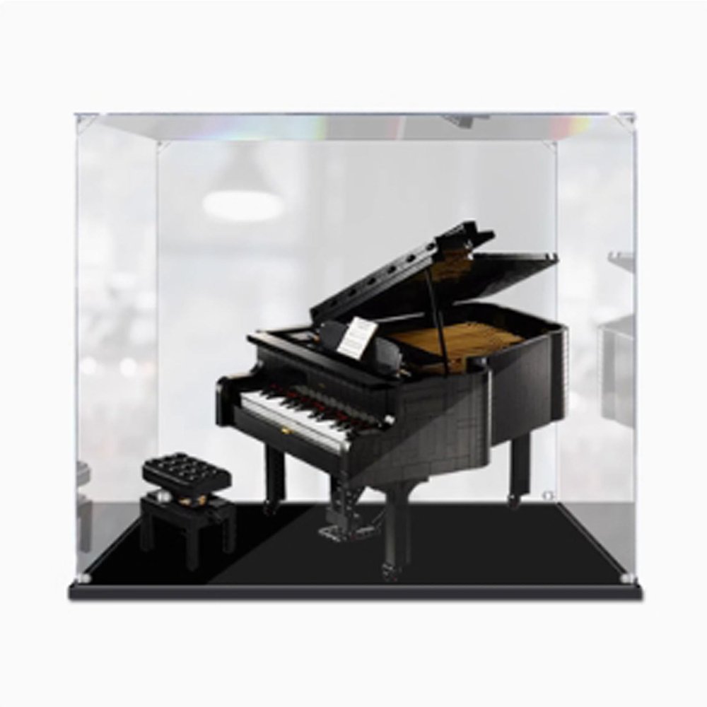 Transparent Acrylic Display Case for LEGO 21323 Grand Piano, 3 mm, Case Only