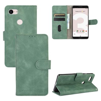 Rfvzubemok Flip Wallet Case for Google Pixel 3 4G, Stand, Magnetic Closure, Green