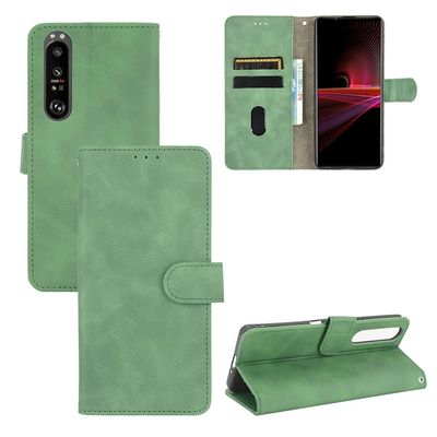 Rfvzubemok Compatible with Sony Xperia 5 IV 5G Flip Wallet Case, Green