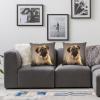 NONHAI Decorative Pug Throw Pillow Covers, 20 x 20 in, Set of 2 view 4