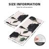 KLAMN Washable, Non-Slip Kitchen Rugs and Mats, Set of 2 Absorbent Kitchen Floor Mats with Gothic Black Roses view 2