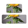 KLAMN Washable Non-Slip Kitchen Mats, Set of 2, Summer Sunflower Print view 1