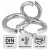 DIN 127 Form B Stainless Steel V2A AISI 304 Spring Lock Washers, 50 × 22.5 mm (M22) view 3