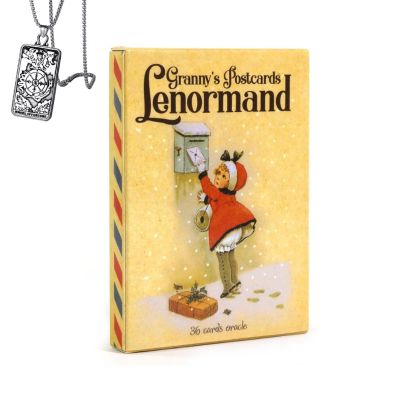 Granny's Postcards Lenormand - Beginner-Friendly Pocket Deck with Necklace