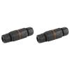 2-Pack IP68 Waterproof Junction Boxes, 3-Pole, Flame-Retardant Nylon view 1