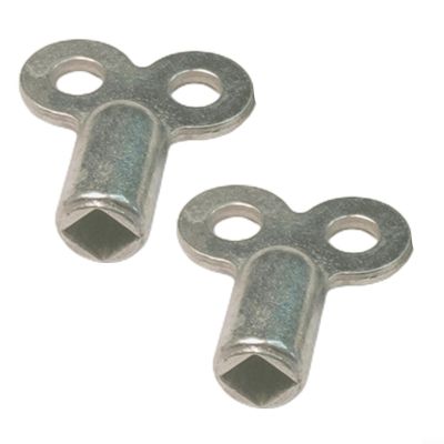 5 x 5 mm Square Key for Radiator Bleed Valves, Zinc Alloy, Essential Accessory (D)