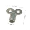 5 x 5 mm Square Key for Radiator Bleed Valves, Zinc Alloy, Essential Accessory (D) view 4