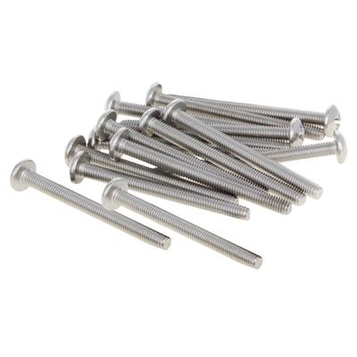 M3 x 35 mm 304 Stainless Steel Phillips Round-Head Machine Screws, 15-Pack