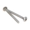 M3 x 35 mm 304 Stainless Steel Phillips Round-Head Machine Screws, 15-Pack view 2