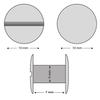 KLEBASTO Bookbinding Screws, Nickel-Plated, 7 mm, 100 pcs. view 2
