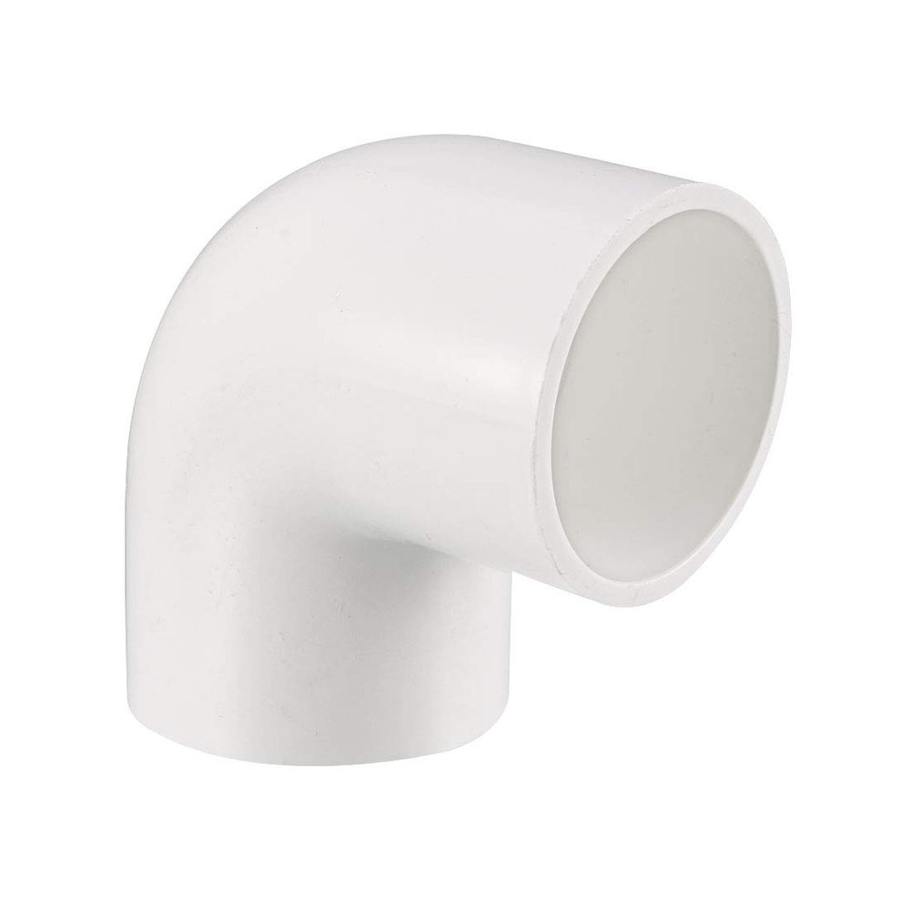 Quick Connector for Flexible Hose, PVC Pipe, 40 mm, 90-Degree PVC Pipe Fitting, Elbow Coupling, 5-Pack