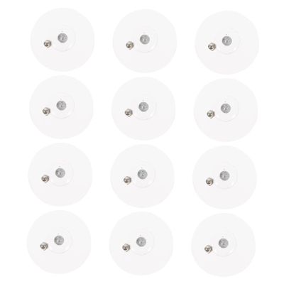 OKUMEYR Self-Adhesive Wall Hooks, 12-Pack, Plastic, Easy to Remove