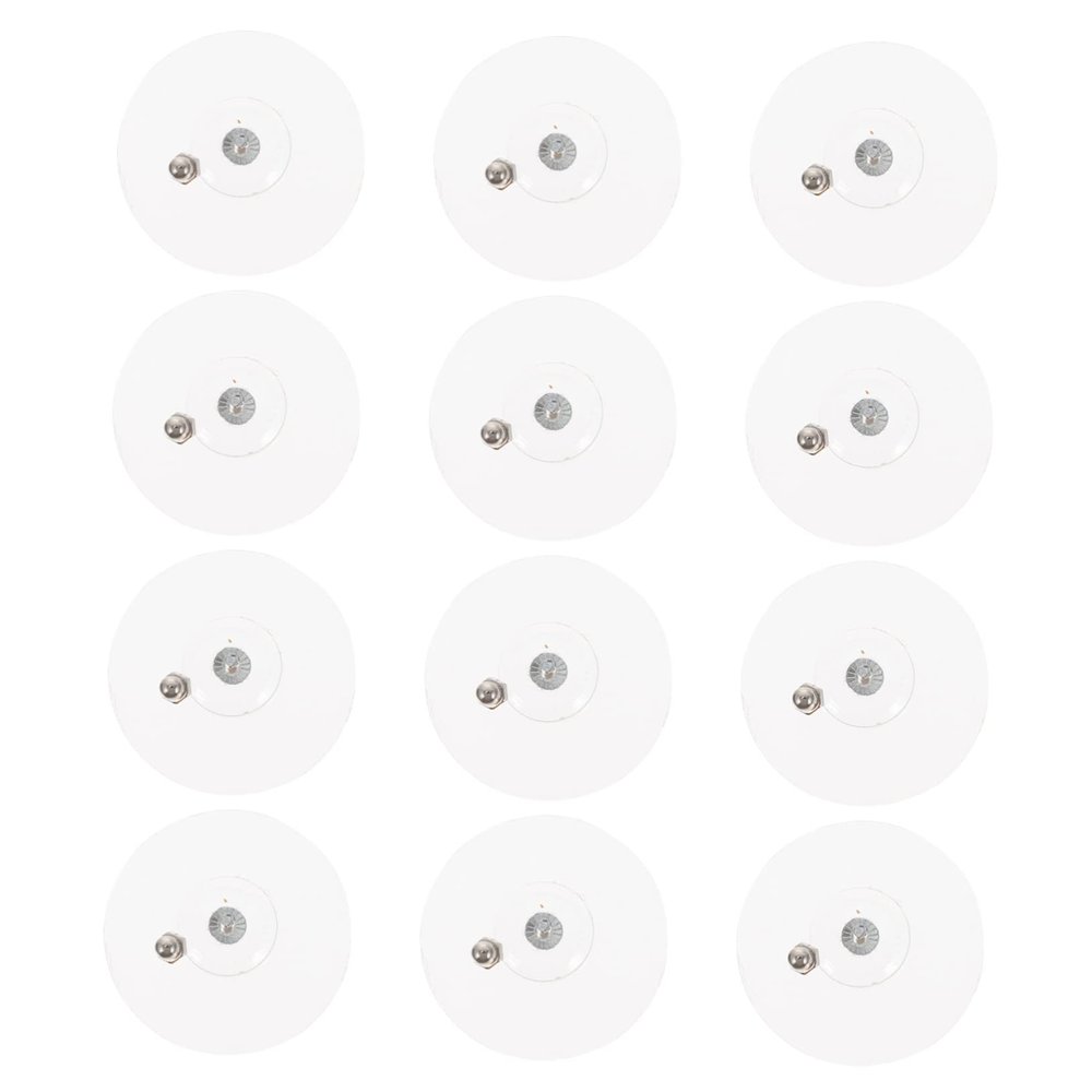 OKUMEYR Self-Adhesive Wall Hooks, 12-Pack, Plastic, Easy to Remove