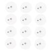 OKUMEYR Self-Adhesive Wall Hooks, 12-Pack, Plastic, Easy to Remove view 1