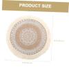 PAMINGONO Round Cotton-Linen Placemats, Nordic Style view 2