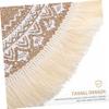 PAMINGONO Round Cotton-Linen Placemats, Nordic Style view 3