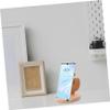 Housoutil Wooden Phone Stand, Cute Shape, Coffee Color view 3