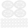 100 White Round Plastic Washers for Foam Insulation Boards view 1