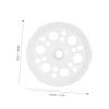 100 White Round Plastic Washers for Foam Insulation Boards view 2