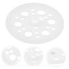 100 White Round Plastic Washers for Foam Insulation Boards view 3