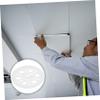 100 White Round Plastic Washers for Foam Insulation Boards view 4