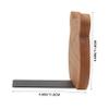 MUSISALY Set of 2 Wooden Bear-Shaped Bookends view 2