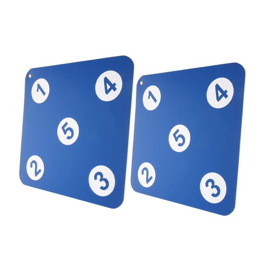 BELLIFFY 2-Piece Double-Sided Rubber Fencing Targets, Wall-Mounted, Impact-Resistant, for Indoor Practice