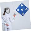 BELLIFFY 2-Piece Double-Sided Rubber Fencing Targets, Wall-Mounted, Impact-Resistant, for Indoor Practice view 4