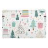 Amooorous “Merry Christmas Tree and Gift” Doormat, 32 x 20 in, Non-Slip Rubber Doormat for Indoor and Outdoor Use, Ultra-Thin Holiday Entryway Mat view 1