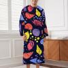 Wearable Hooded Blanket with Colorful Ocean Print for Men and Women view 3