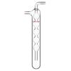 stonylab One-Piece Glass Vacuum Cold Trap, 225 mm, 10 mm Barbed Hose Connection, G3.3 Borosilicate Glass view 1