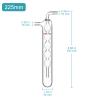 stonylab One-Piece Glass Vacuum Cold Trap, 225 mm, 10 mm Barbed Hose Connection, G3.3 Borosilicate Glass view 2