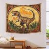 kaiyun 150 x 200 cm Tyrannosaurus Rex Wall Tapestry, 3D Wild Animal Print view 3